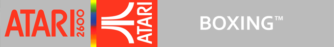 RealSports Boxing logo for Atari 2600